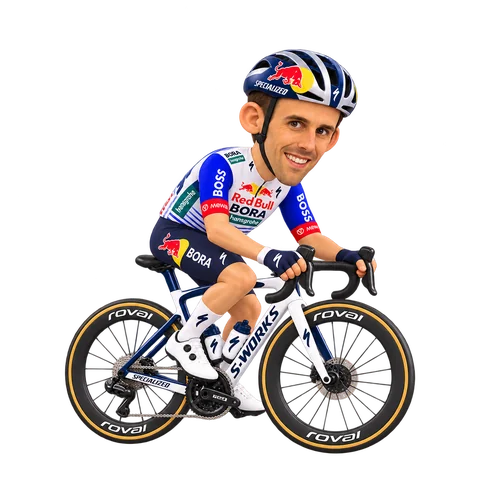 Illustration of Ben Zwiehoff in Red Bull–BORA–hansgrohe's 2026 team kit
