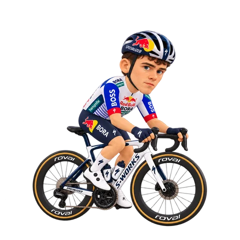 Illustration of Callum Thornley in Red Bull–BORA–hansgrohe's 2026 team kit