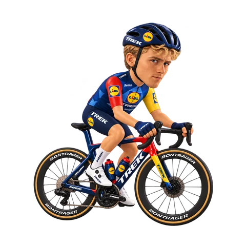 Illustration of Jakob Söderqvist in Lidl–Trek's 2026 team kit