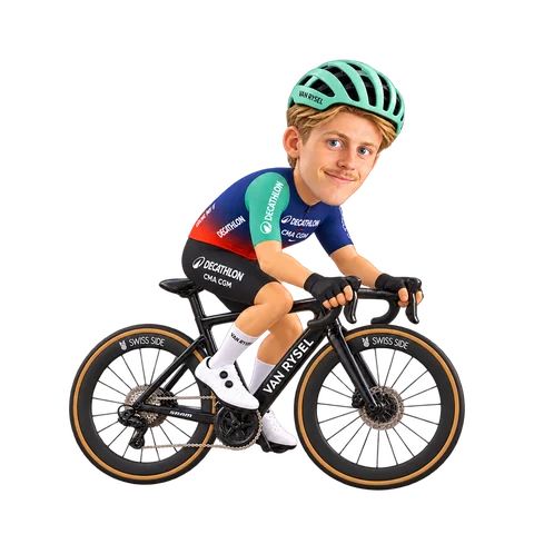 Illustration of Johannes Staune-Mittet in Decathlon CMA CGM's 2026 team kit
