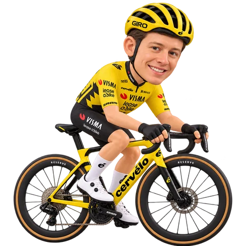 Illustration of Tim Rex in Team Visma | Lease a Bike's 2026 team kit