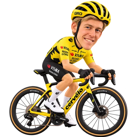 Illustration of Timo Kielich in Team Visma | Lease a Bike's 2026 team kit